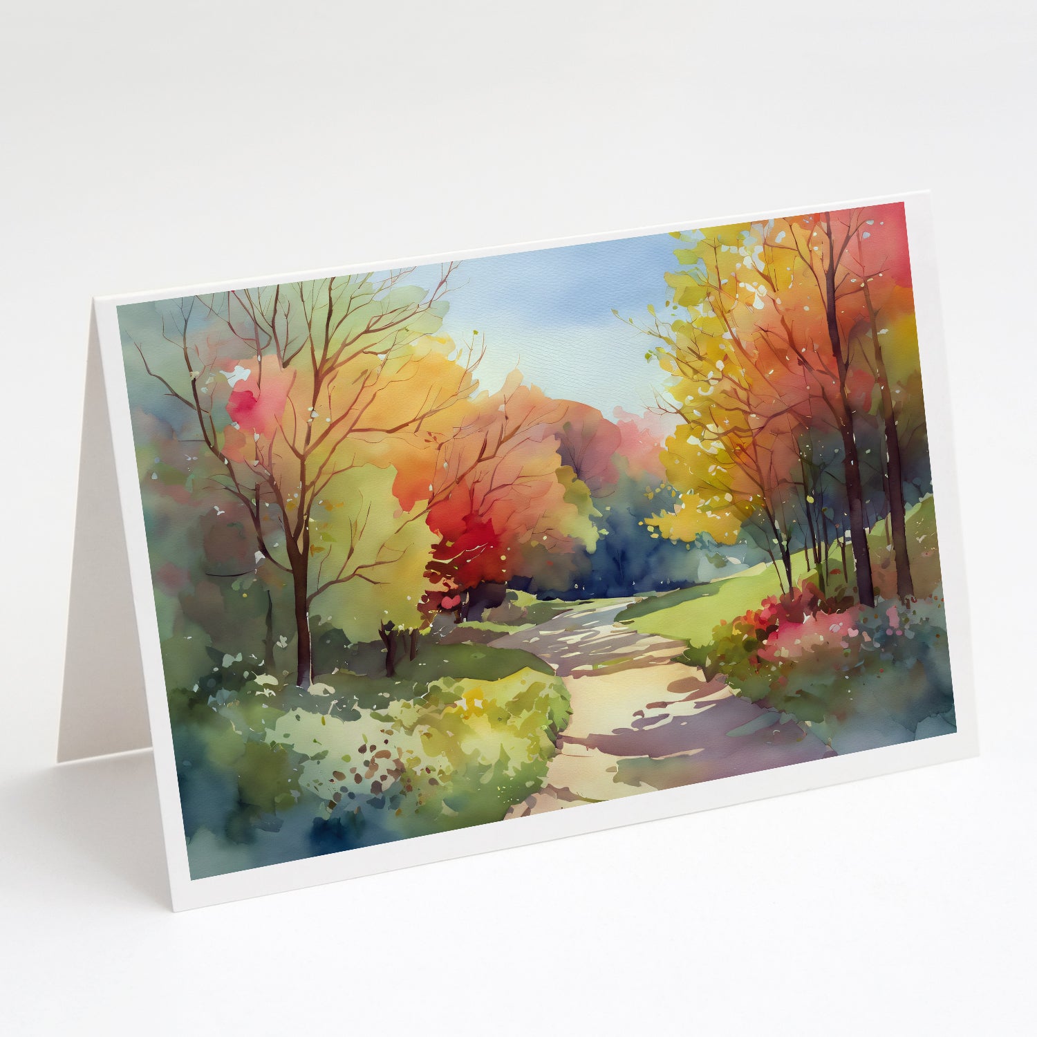 Buy this North Carolina Dogwoods in Watercolor Greeting Cards and Envelopes Pack of 8