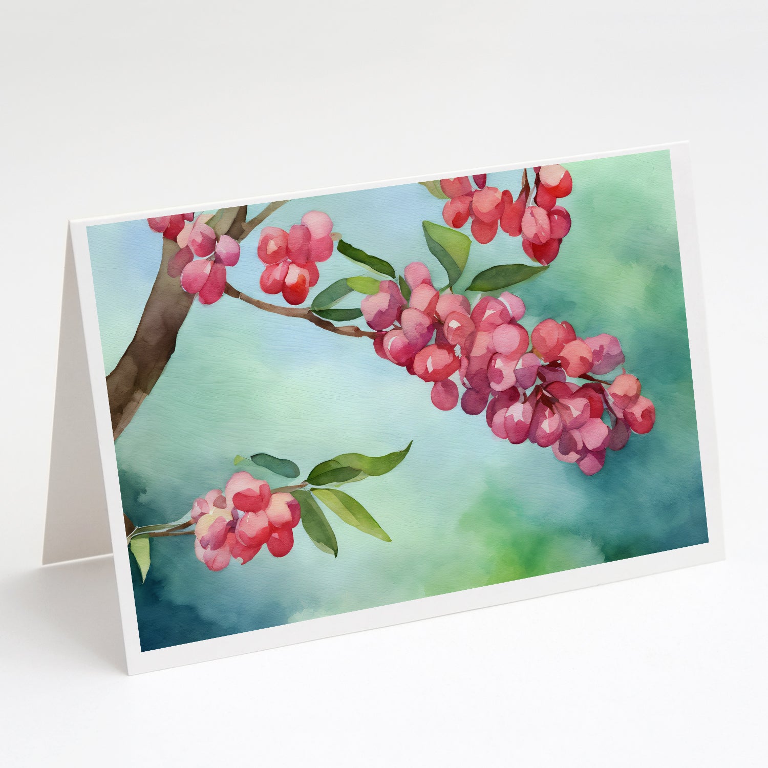 Buy this Pennsylvania Mountain Laurels in Watercolor Greeting Cards and Envelopes Pack of 8