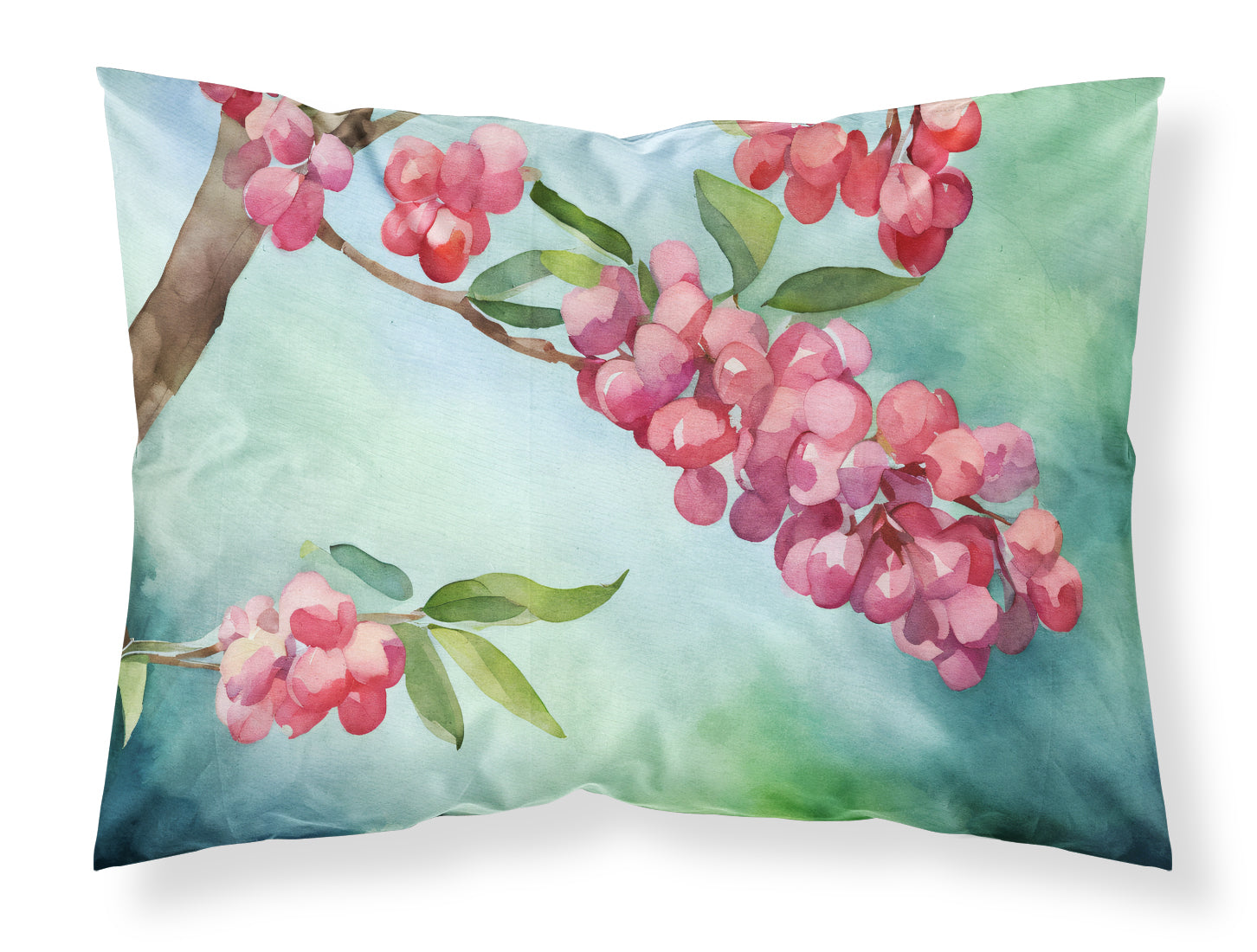Buy this Pennsylvania Mountain Laurels in Watercolor Fabric Standard Pillowcase