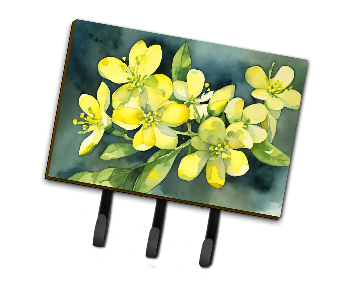 Buy this South Carolina Yellow Jessamine in Watercolor Leash or Key Holder