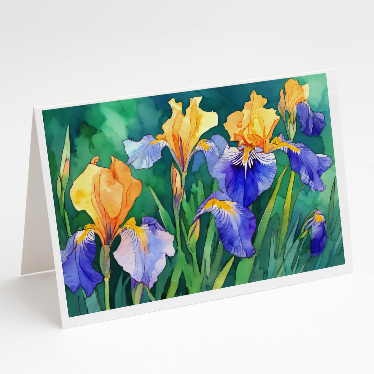 Buy this Tennessee Iris in Watercolor Greeting Cards and Envelopes Pack of 8