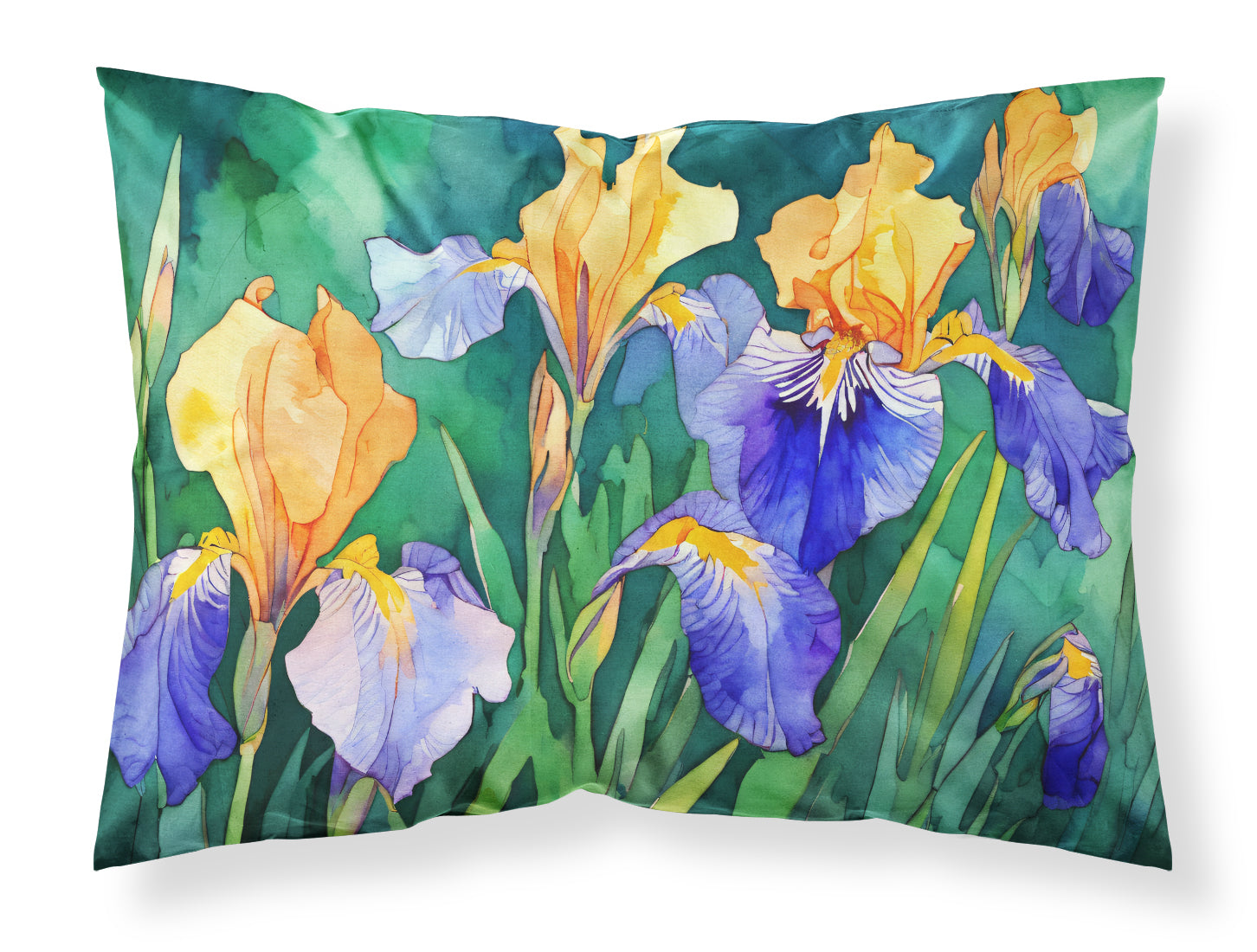 Buy this Tennessee Iris in Watercolor Fabric Standard Pillowcase