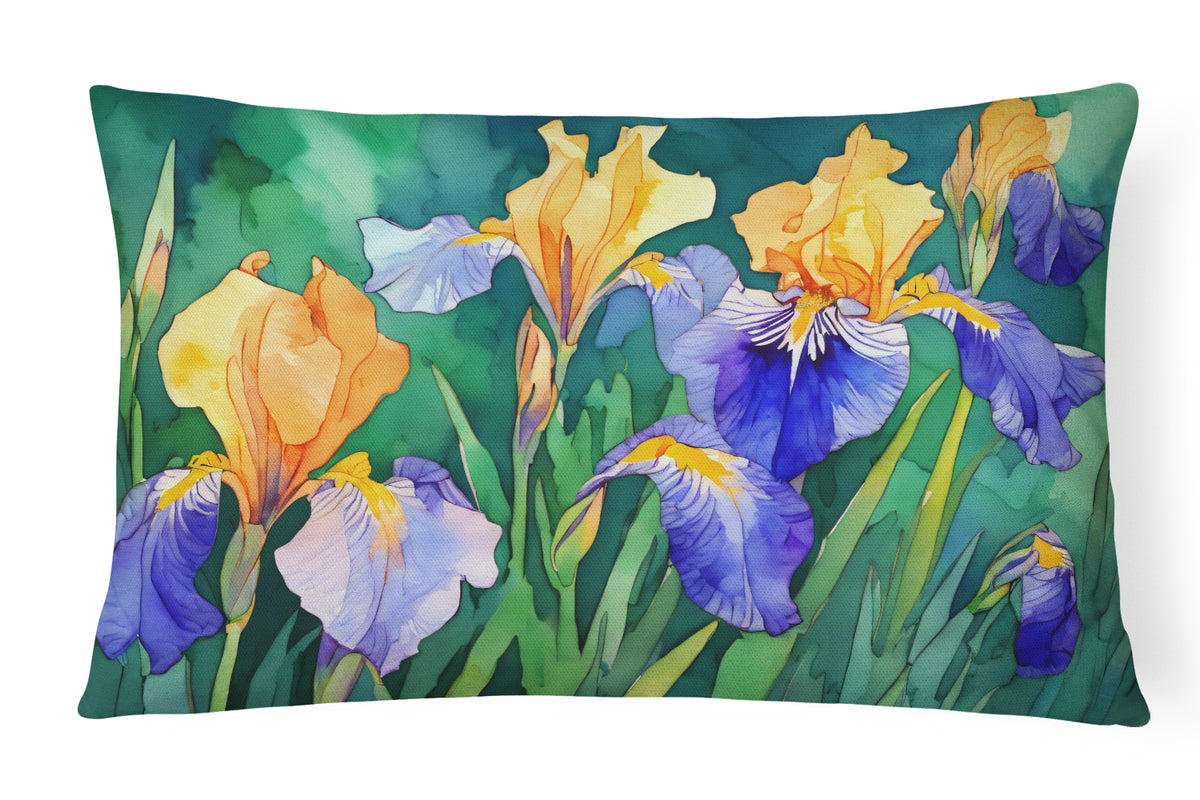 Buy this Tennessee Iris in Watercolor Fabric Decorative Pillow