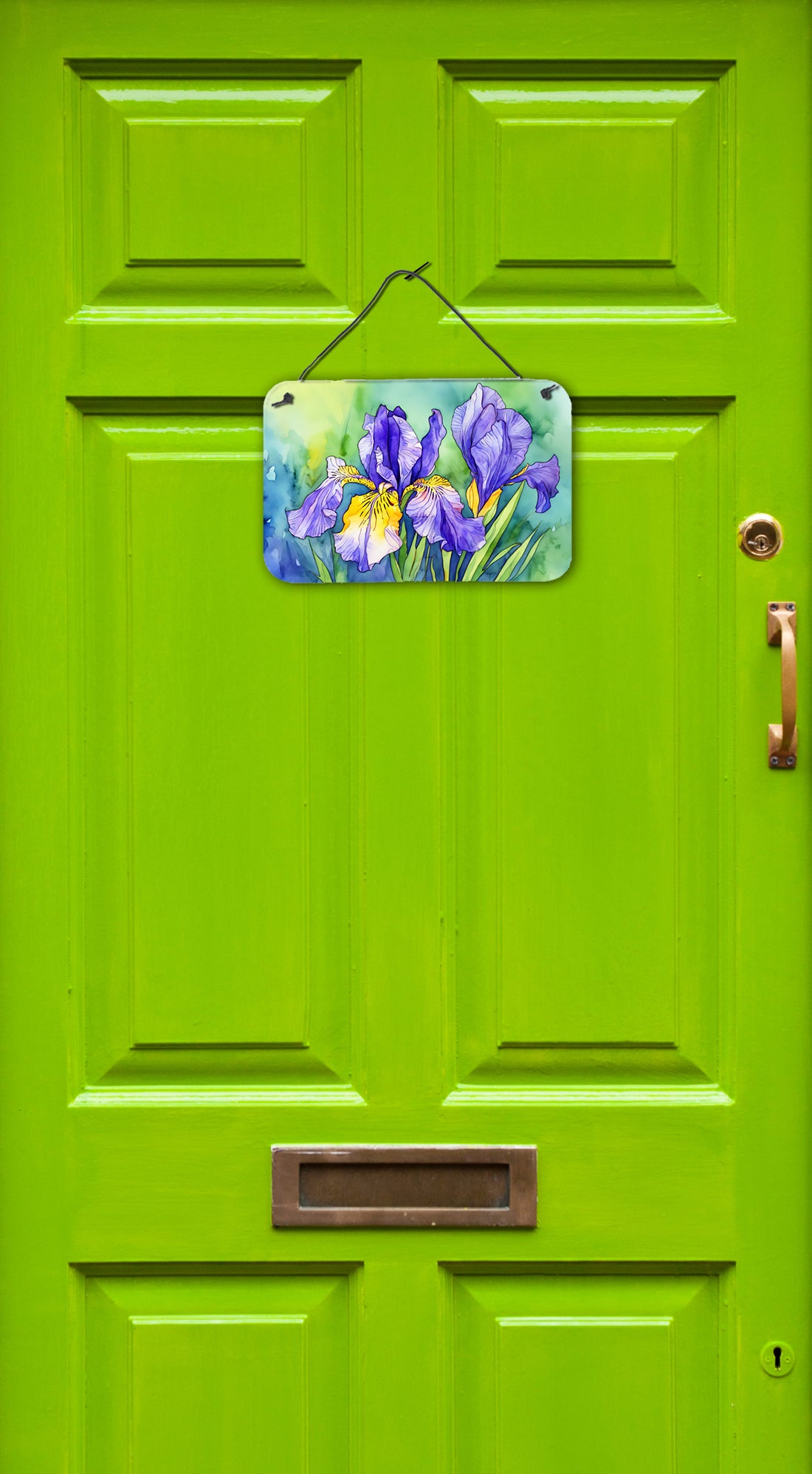 Tennessee Iris in Watercolor Wall or Door Hanging Prints