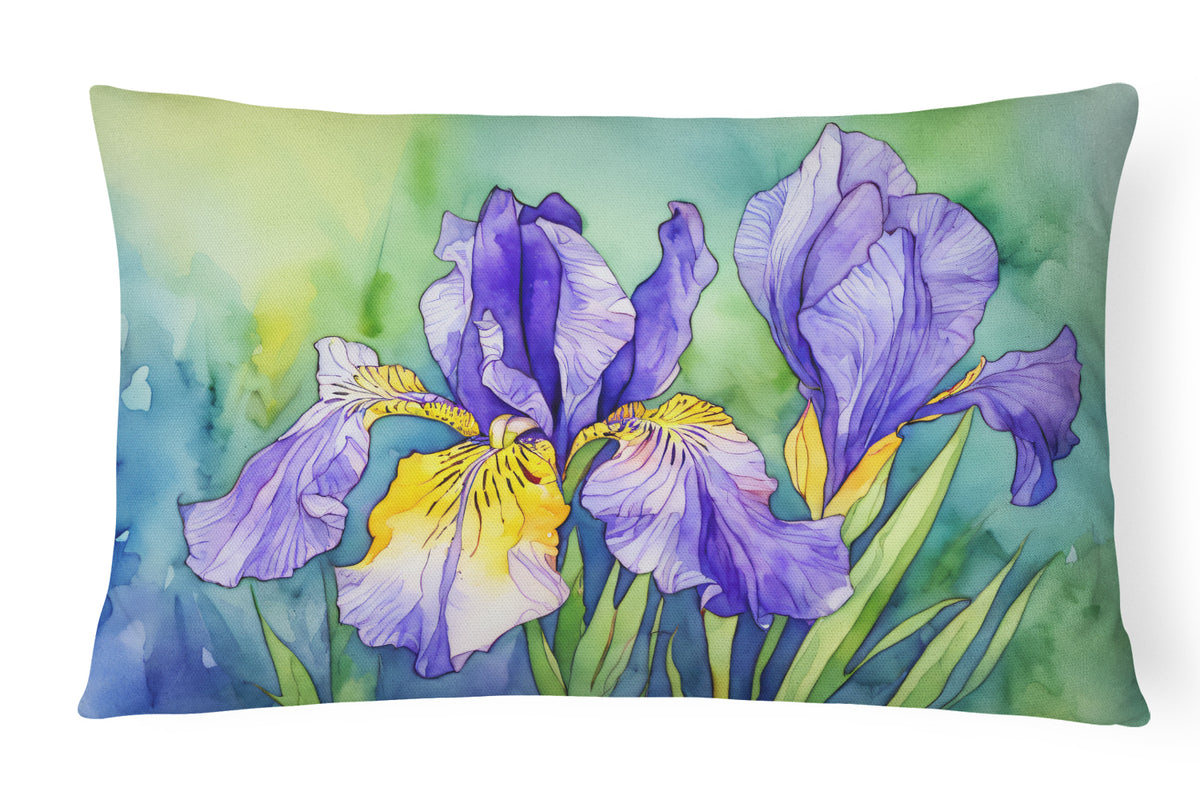 Buy this Tennessee Iris in Watercolor Fabric Decorative Pillow