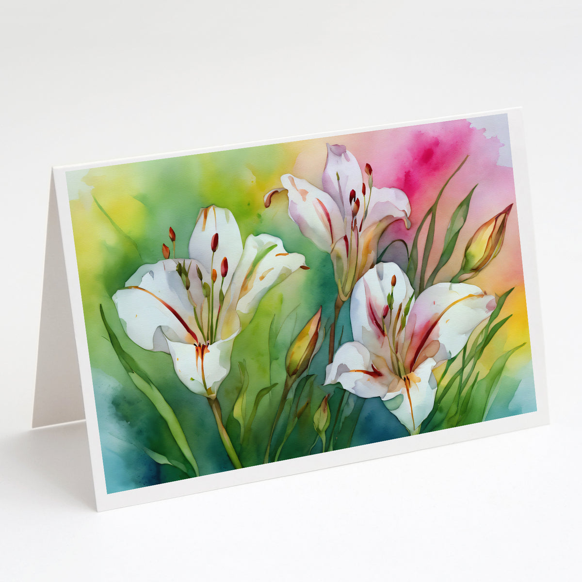 Buy this Utah Sego Lilies in Watercolor Greeting Cards and Envelopes Pack of 8