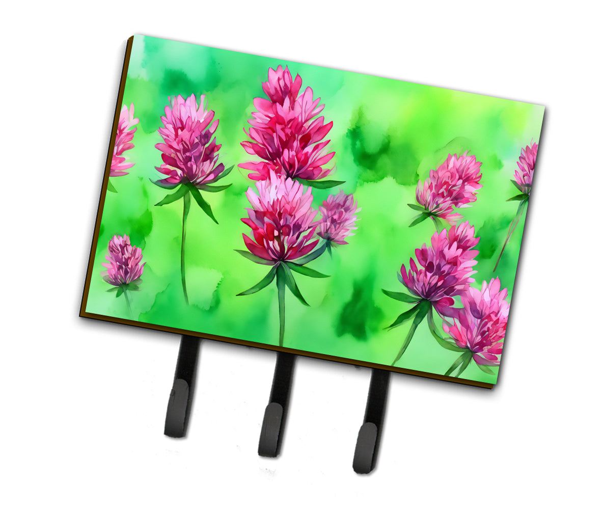 Buy this Vermont Red Clover in Watercolor Leash or Key Holder