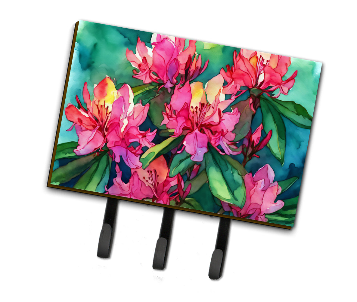 Buy this West Virginia Rhododendrons in Watercolor Leash or Key Holder