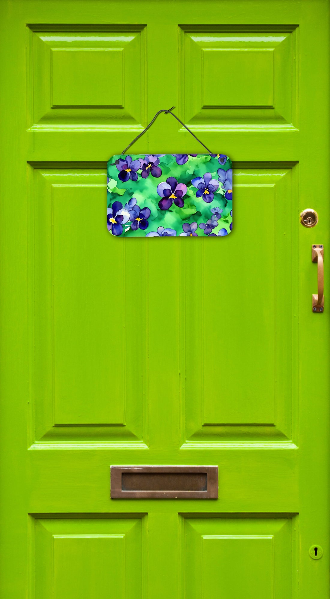 Buy this Wisconsin Wood Violets in Watercolor Wall or Door Hanging Prints
