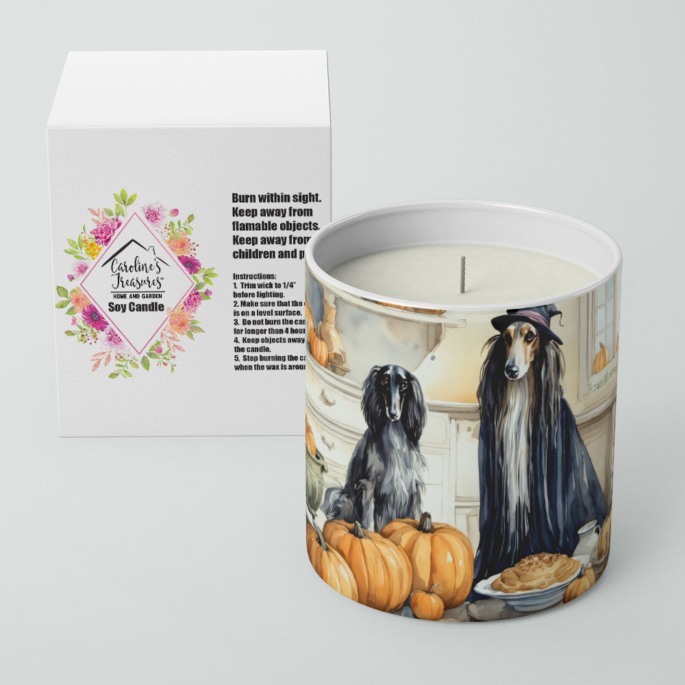 Afghan Hound Fall Kitchen Pumpkins Decorative Soy Candle
