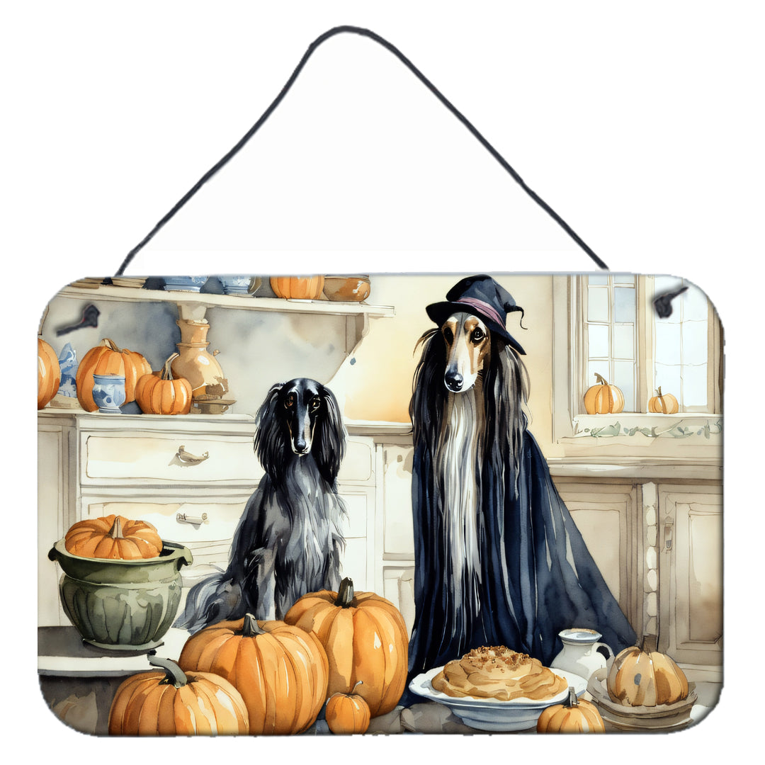 Buy this Afghan Hound Fall Kitchen Pumpkins Wall or Door Hanging Prints