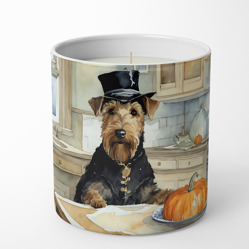 Buy this Airedale Terrier Fall Kitchen Pumpkins Decorative Soy Candle