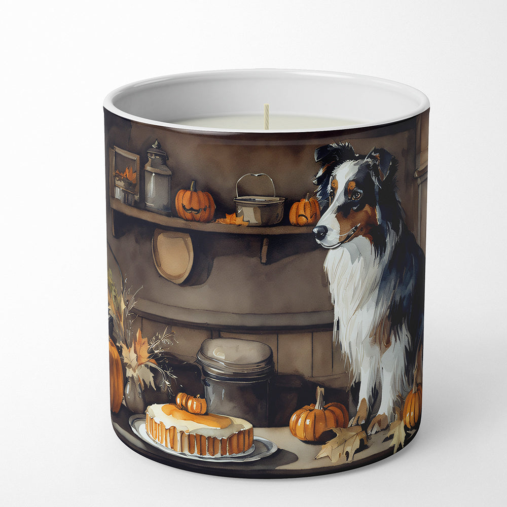 Buy this Australian Shepherd Fall Kitchen Pumpkins Decorative Soy Candle