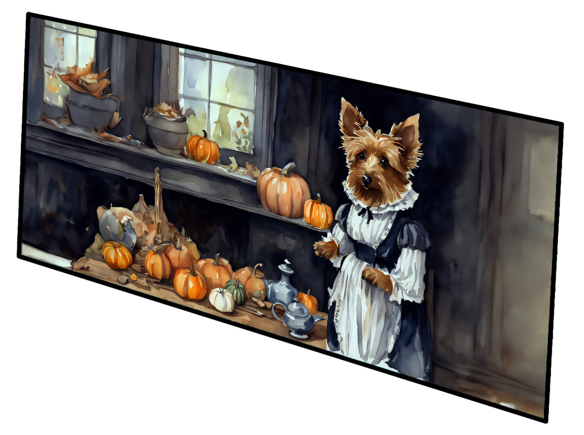 Buy this Australian Terrier Fall Kitchen Pumpkins Runner Mat 28x58