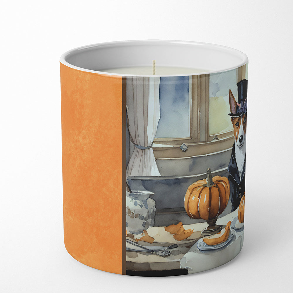 Buy this Basenji Fall Kitchen Pumpkins Decorative Soy Candle