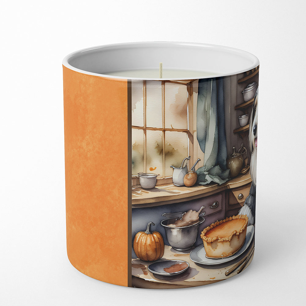Buy this Bearded Collie Fall Kitchen Pumpkins Decorative Soy Candle