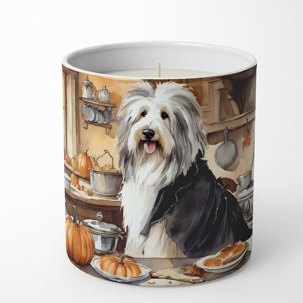 Bearded Collie Fall Kitchen Pumpkins Decorative Soy Candle