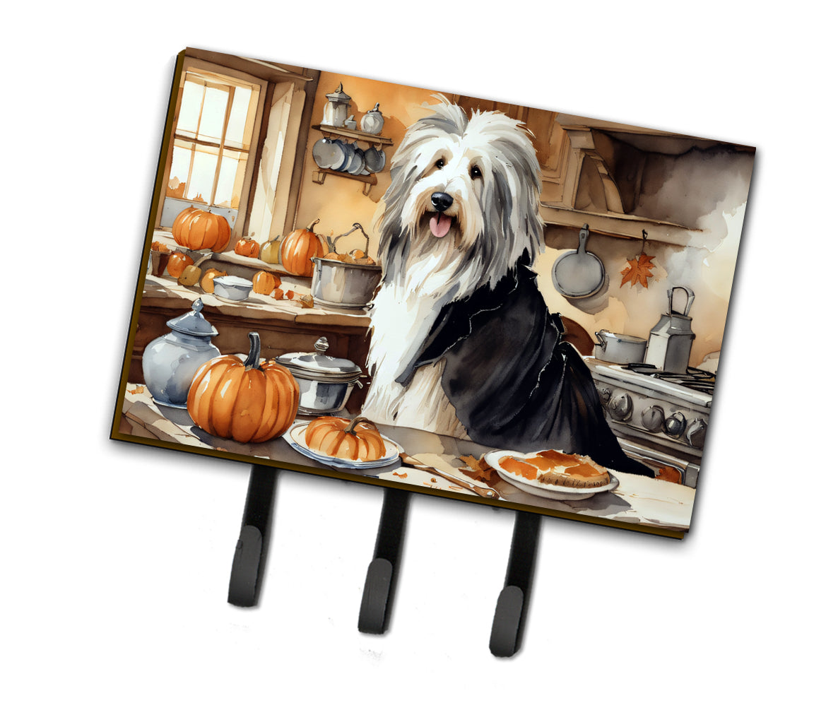 Buy this Bearded Collie Fall Kitchen Pumpkins Leash or Key Holder