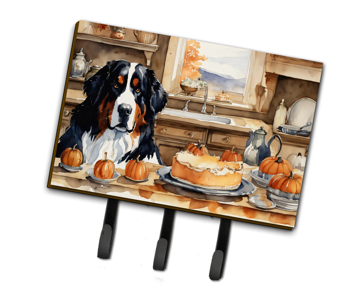 Buy this Bernese Mountain Dog Fall Kitchen Pumpkins Leash or Key Holder