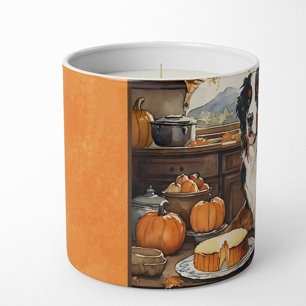 Bernese Mountain Dog Fall Kitchen Pumpkins Decorative Soy Candle
