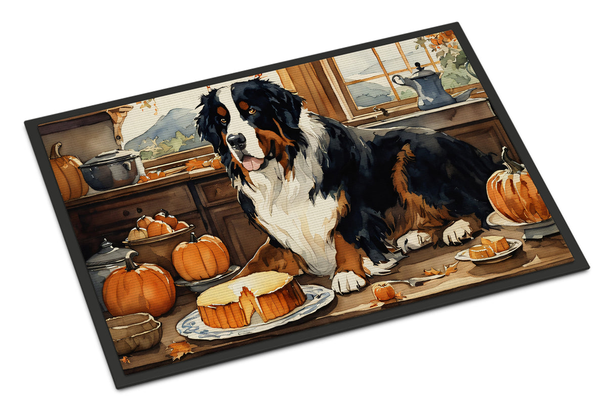 Buy this Bernese Mountain Dog Fall Kitchen Pumpkins Doormat 18x27