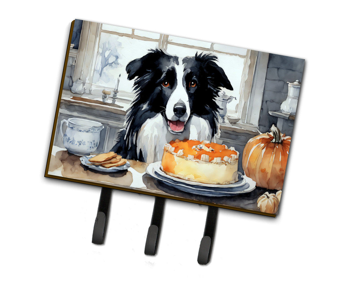 Buy this Border Collie Fall Kitchen Pumpkins Leash or Key Holder