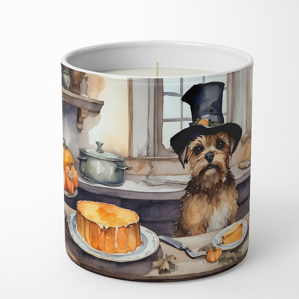 Buy this Border Terrier Fall Kitchen Pumpkins Decorative Soy Candle