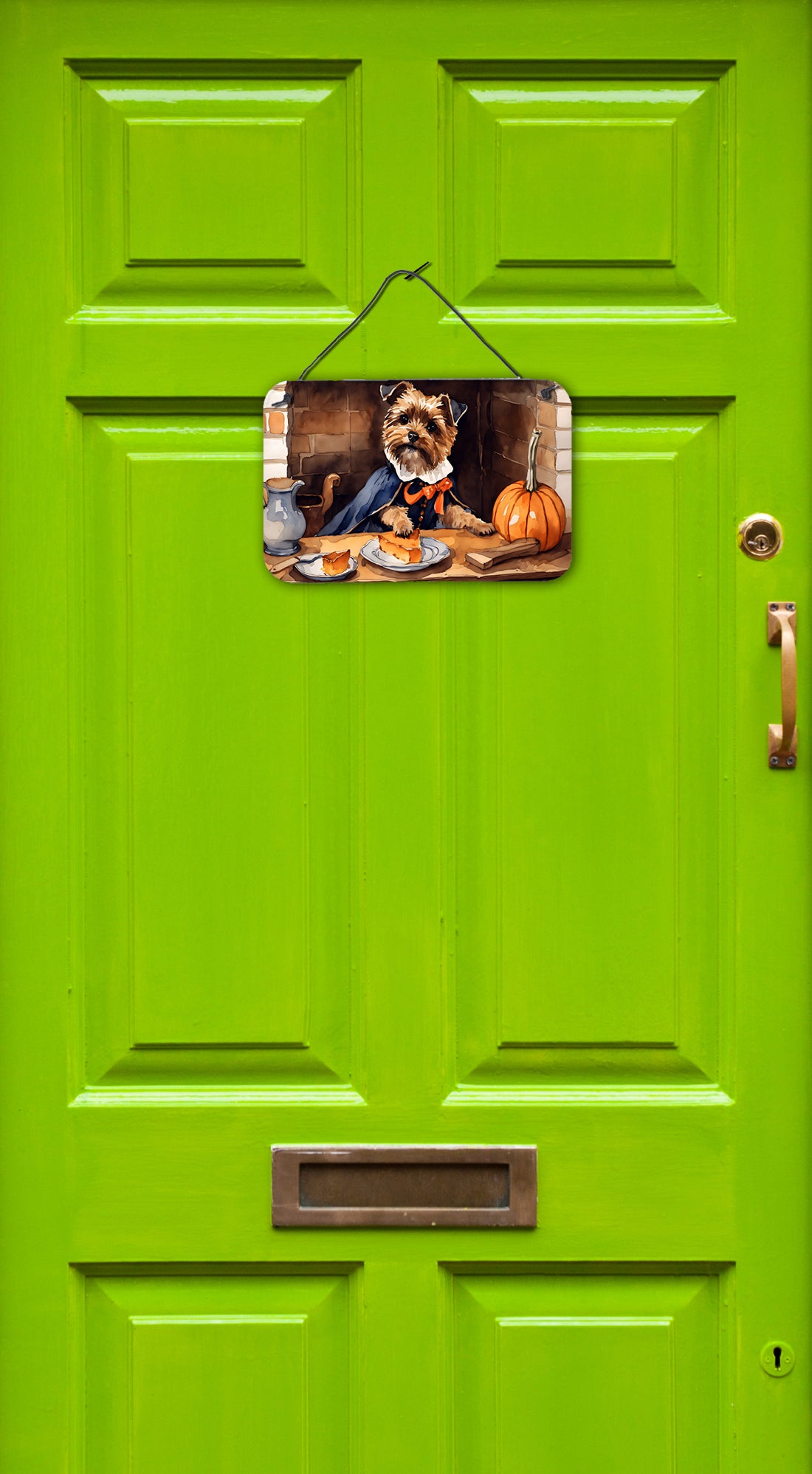 Buy this Border Terrier Fall Kitchen Pumpkins Wall or Door Hanging Prints