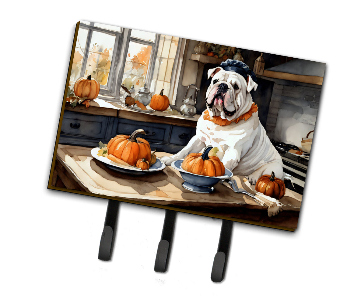 Buy this English Bulldog Fall Kitchen Pumpkins Leash or Key Holder