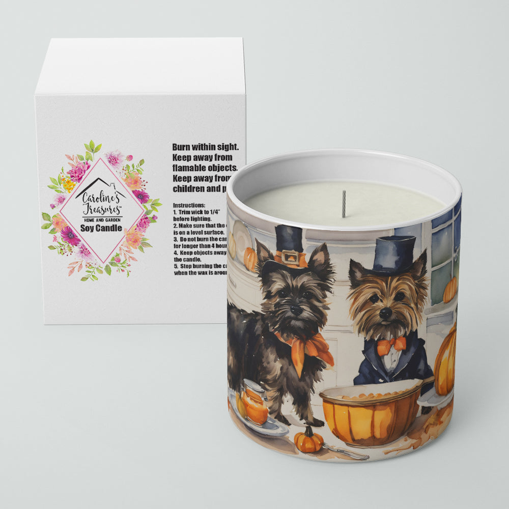 Cairn Terrier Fall Kitchen Pumpkins Decorative Soy Candle