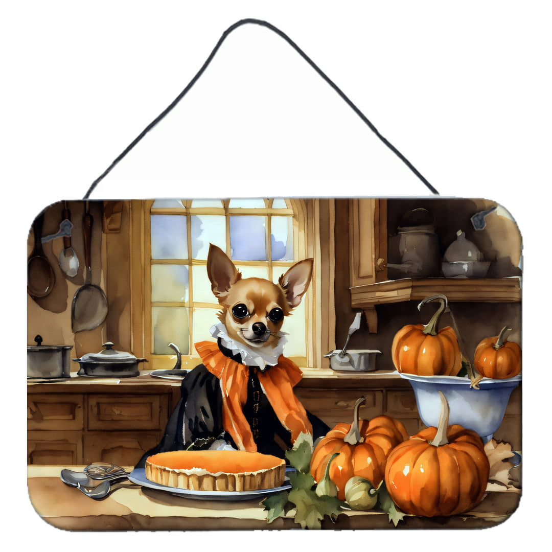Buy this Chihuahua Fall Kitchen Pumpkins Wall or Door Hanging Prints