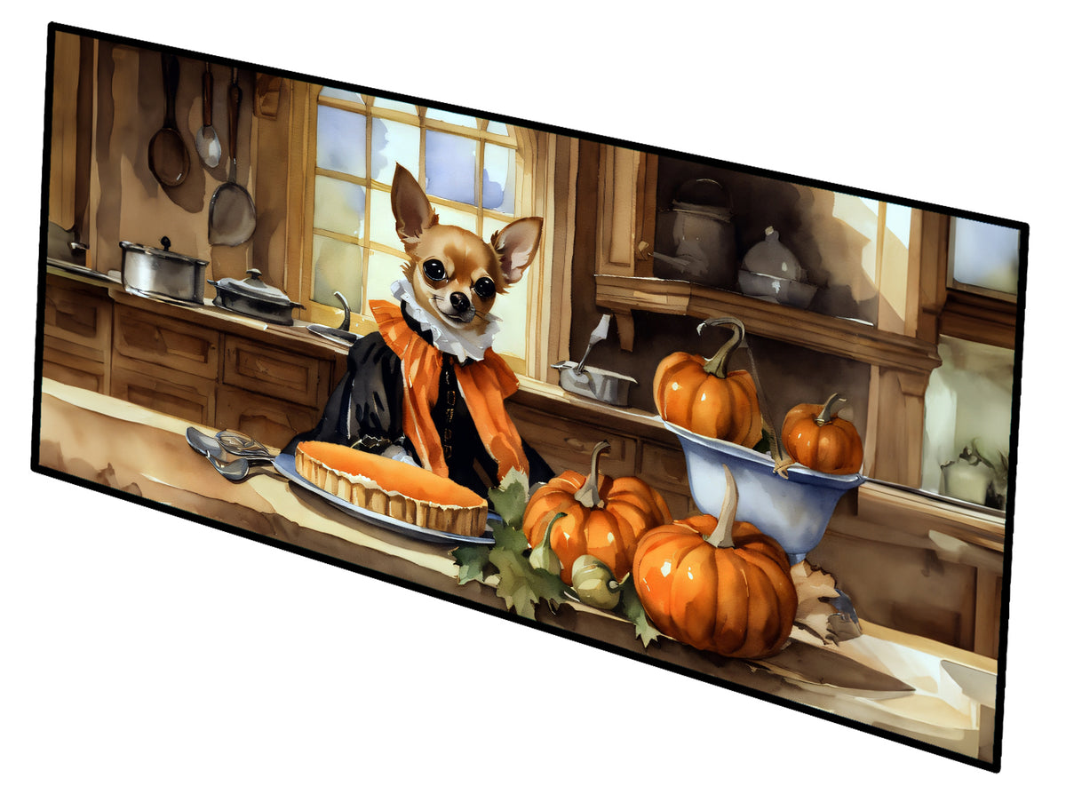 Buy this Chihuahua Fall Kitchen Pumpkins Runner Mat 28x58