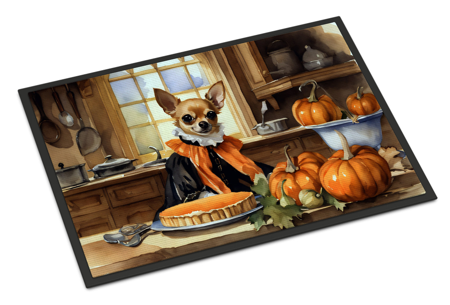 Buy this Chihuahua Fall Kitchen Pumpkins Indoor or Outdoor Mat 24x36