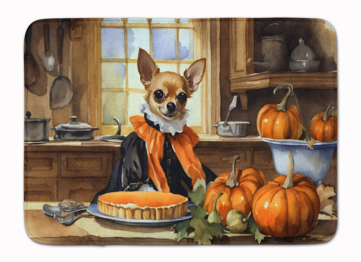 Buy this Chihuahua Fall Kitchen Pumpkins Memory Foam Kitchen Mat