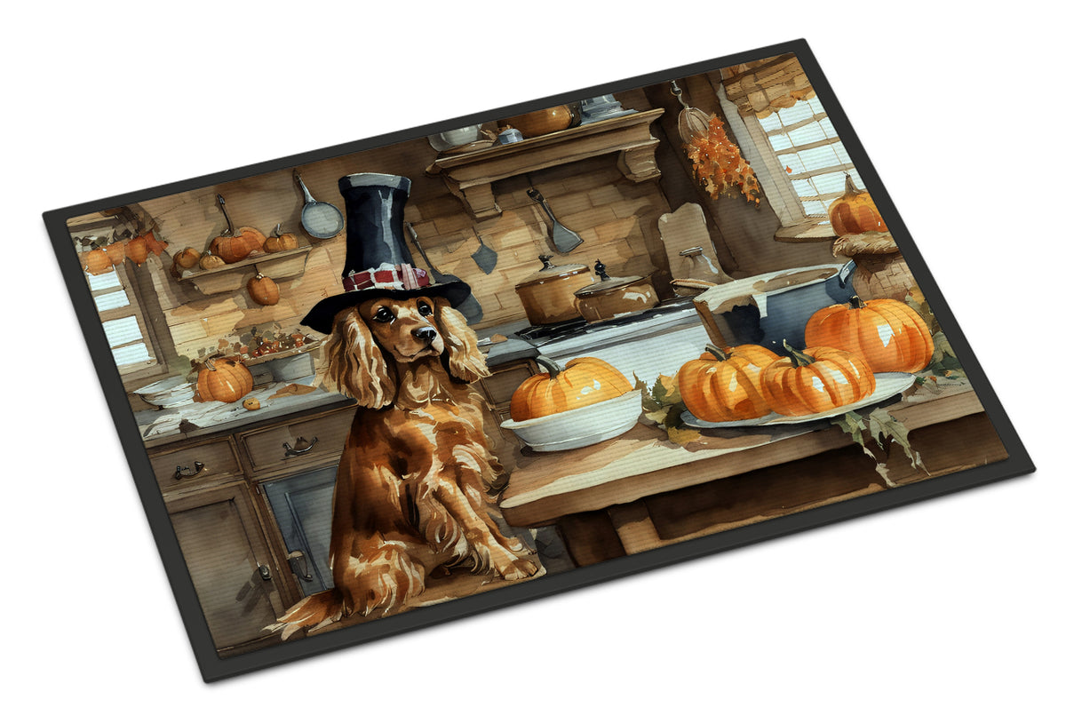 Buy this Cocker Spaniel Fall Kitchen Pumpkins Doormat 18x27