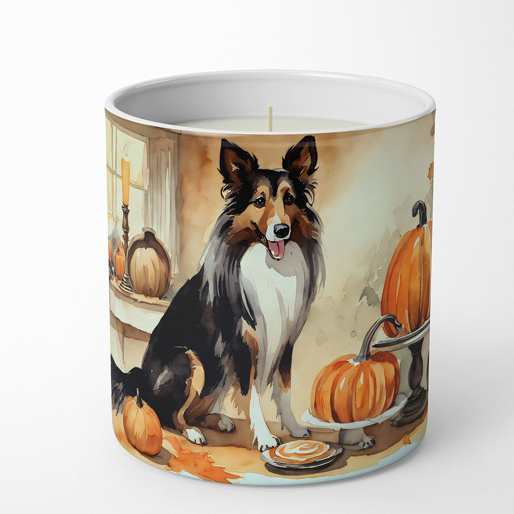 Collie Fall Kitchen Pumpkins Decorative Soy Candle