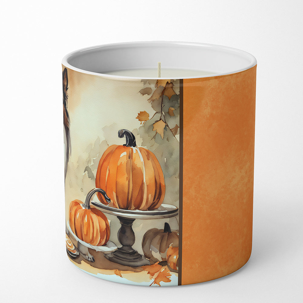 Collie Fall Kitchen Pumpkins Decorative Soy Candle