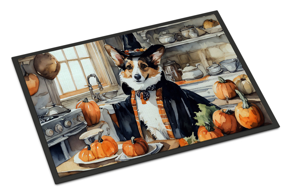 Buy this Corgi Fall Kitchen Pumpkins Indoor or Outdoor Mat 24x36