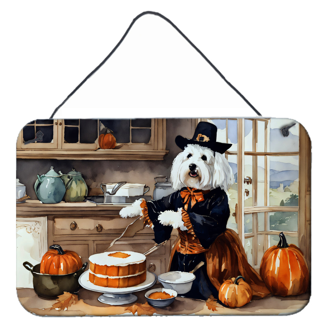 Buy this Coton De Tulear Fall Kitchen Pumpkins Wall or Door Hanging Prints