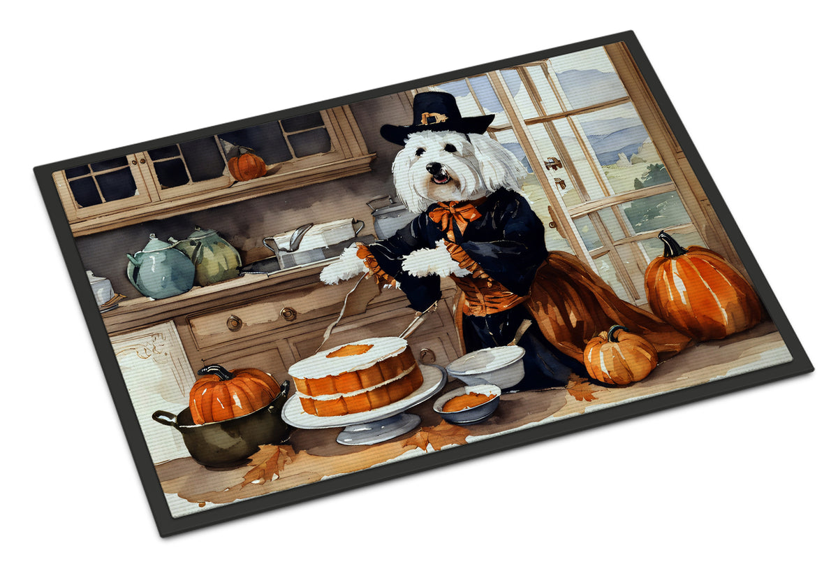 Buy this Coton De Tulear Fall Kitchen Pumpkins Indoor or Outdoor Mat 24x36