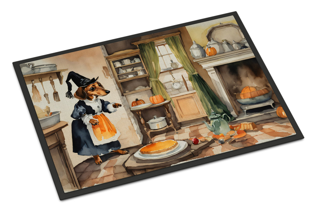 Buy this Dachshund Fall Kitchen Pumpkins Indoor or Outdoor Mat 24x36