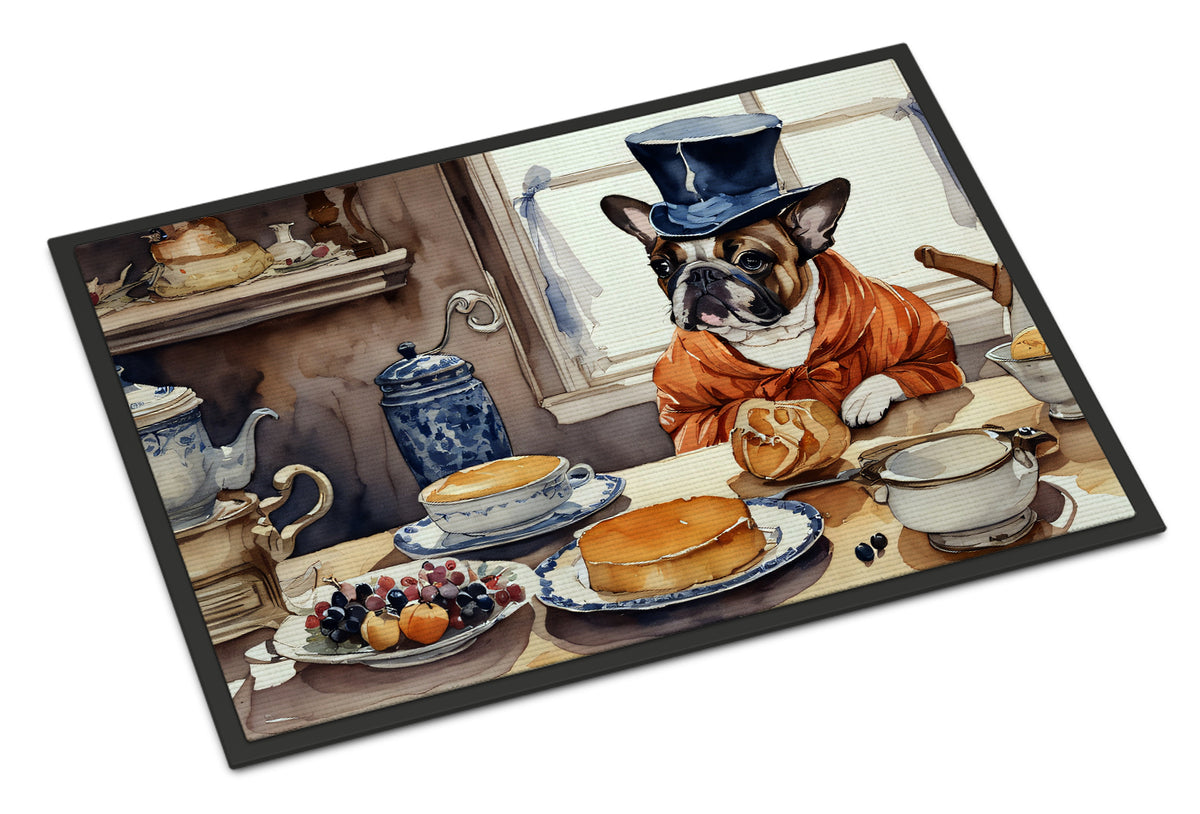 Buy this French Bulldog Fall Kitchen Pumpkins Doormat 18x27