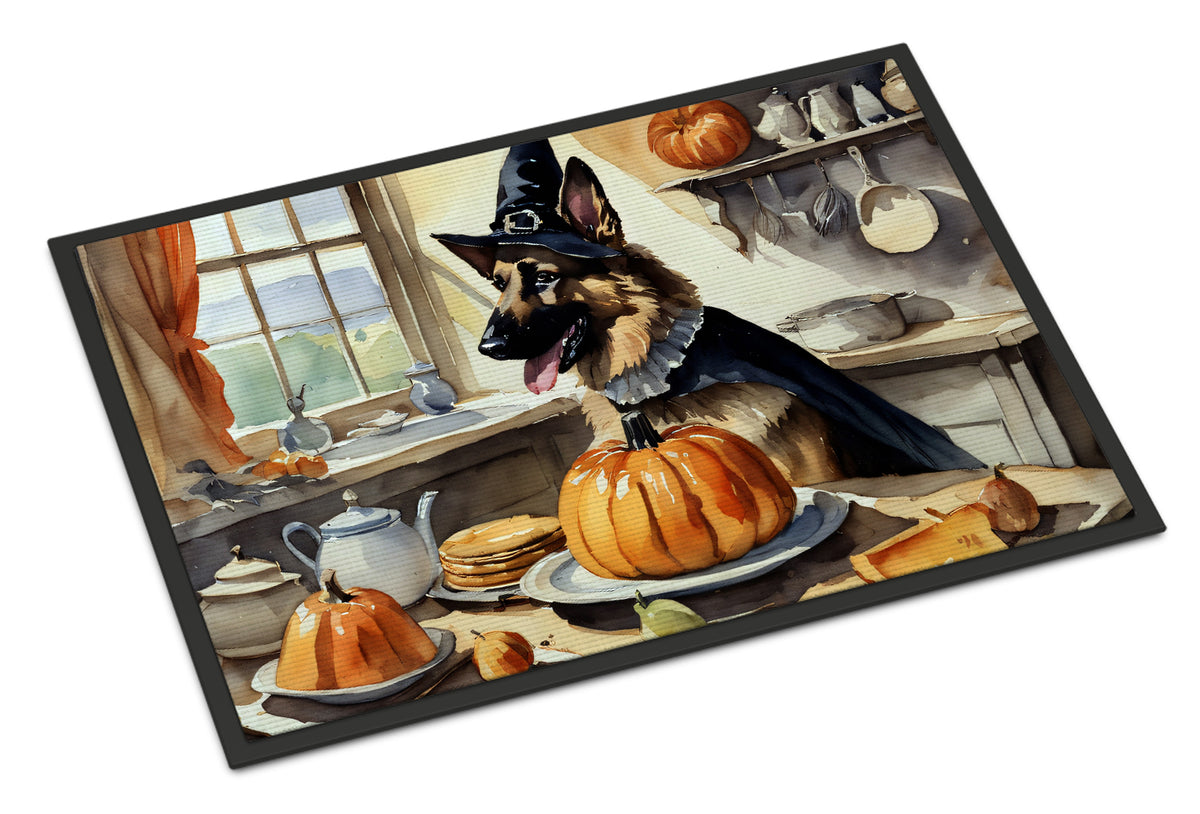 Buy this German Shepherd Fall Kitchen Pumpkins Doormat 18x27