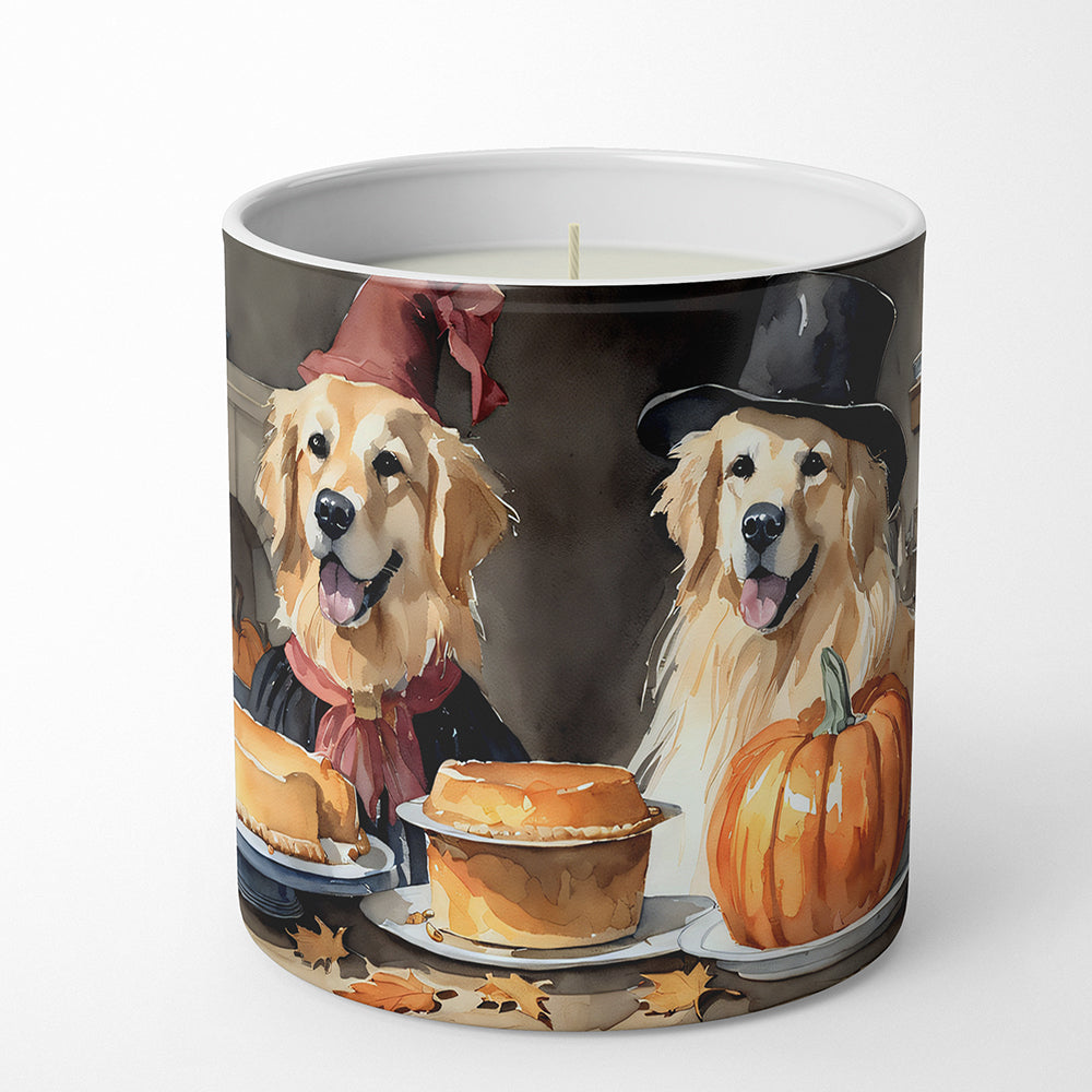 Buy this Golden Retriever Fall Kitchen Pumpkins Decorative Soy Candle