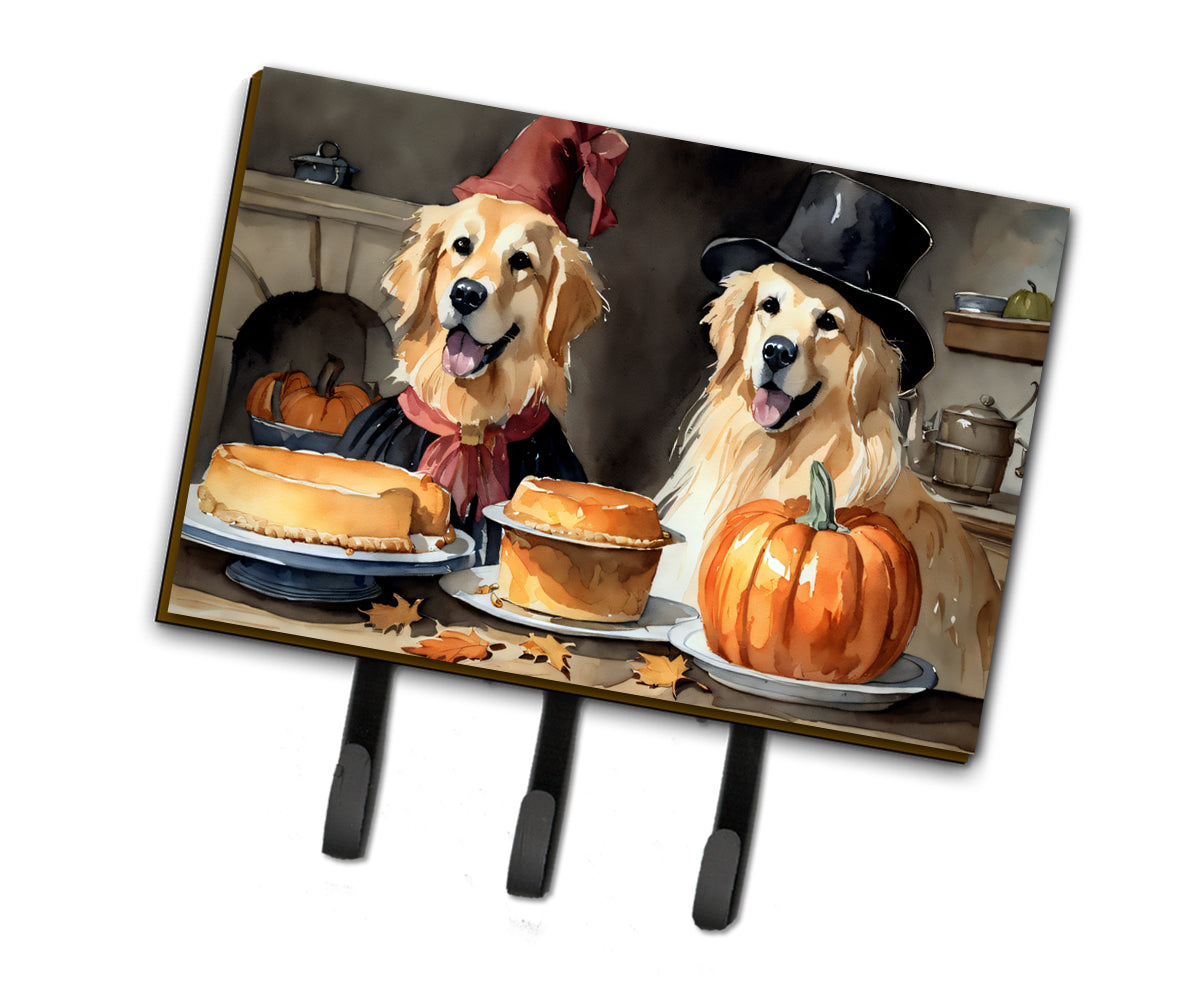 Buy this Golden Retriever Fall Kitchen Pumpkins Leash or Key Holder