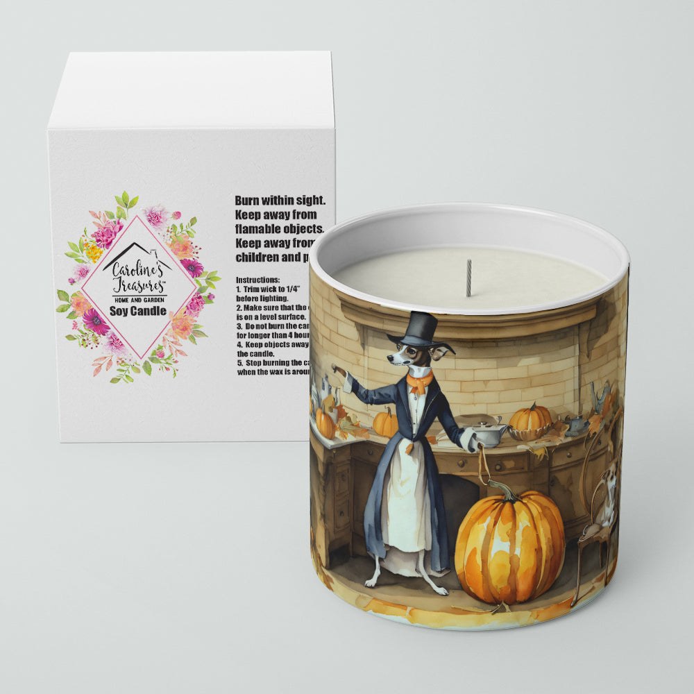 Italian Greyhound Fall Kitchen Pumpkins Decorative Soy Candle