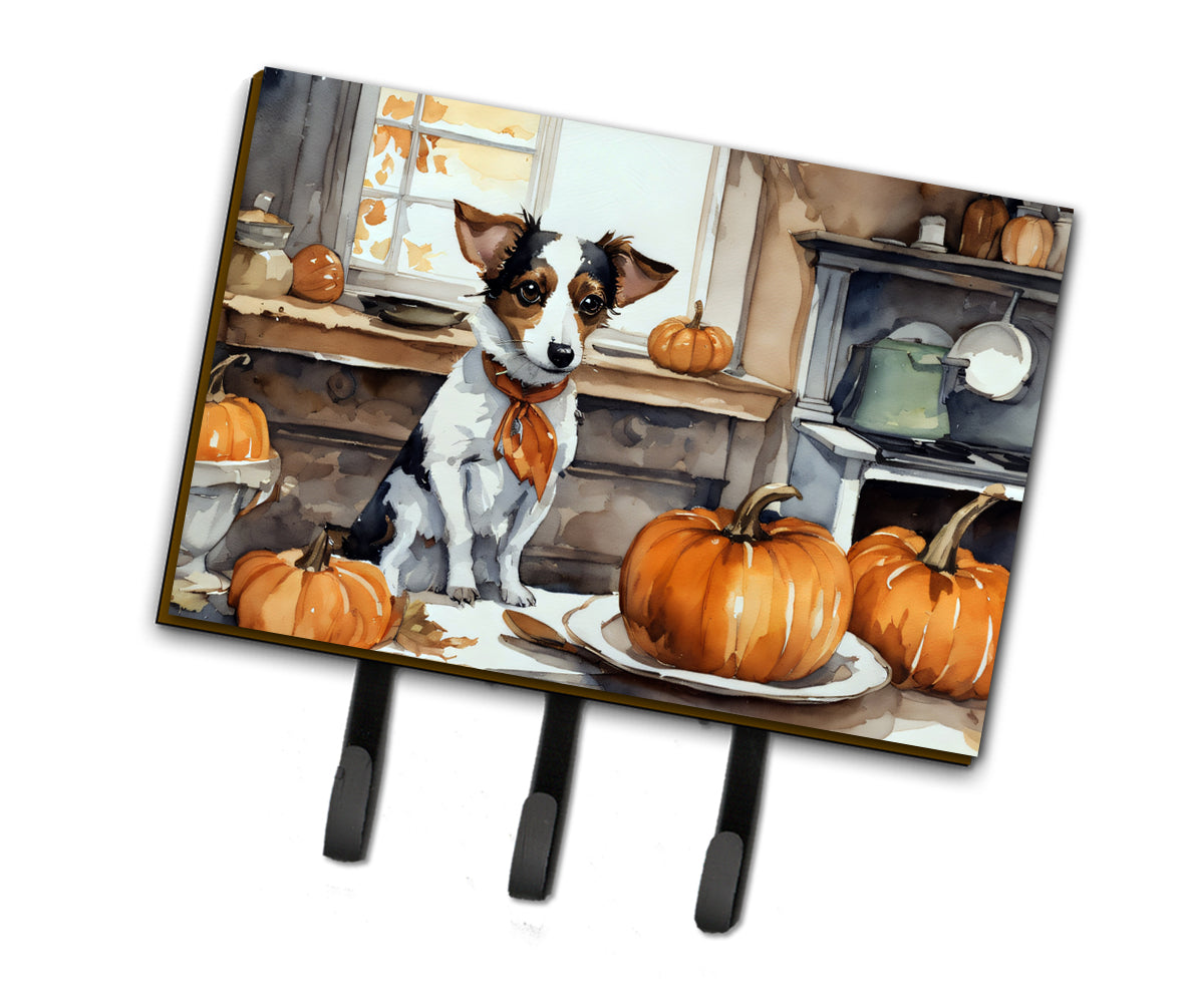 Buy this Jack Russell Terrier Fall Kitchen Pumpkins Leash or Key Holder