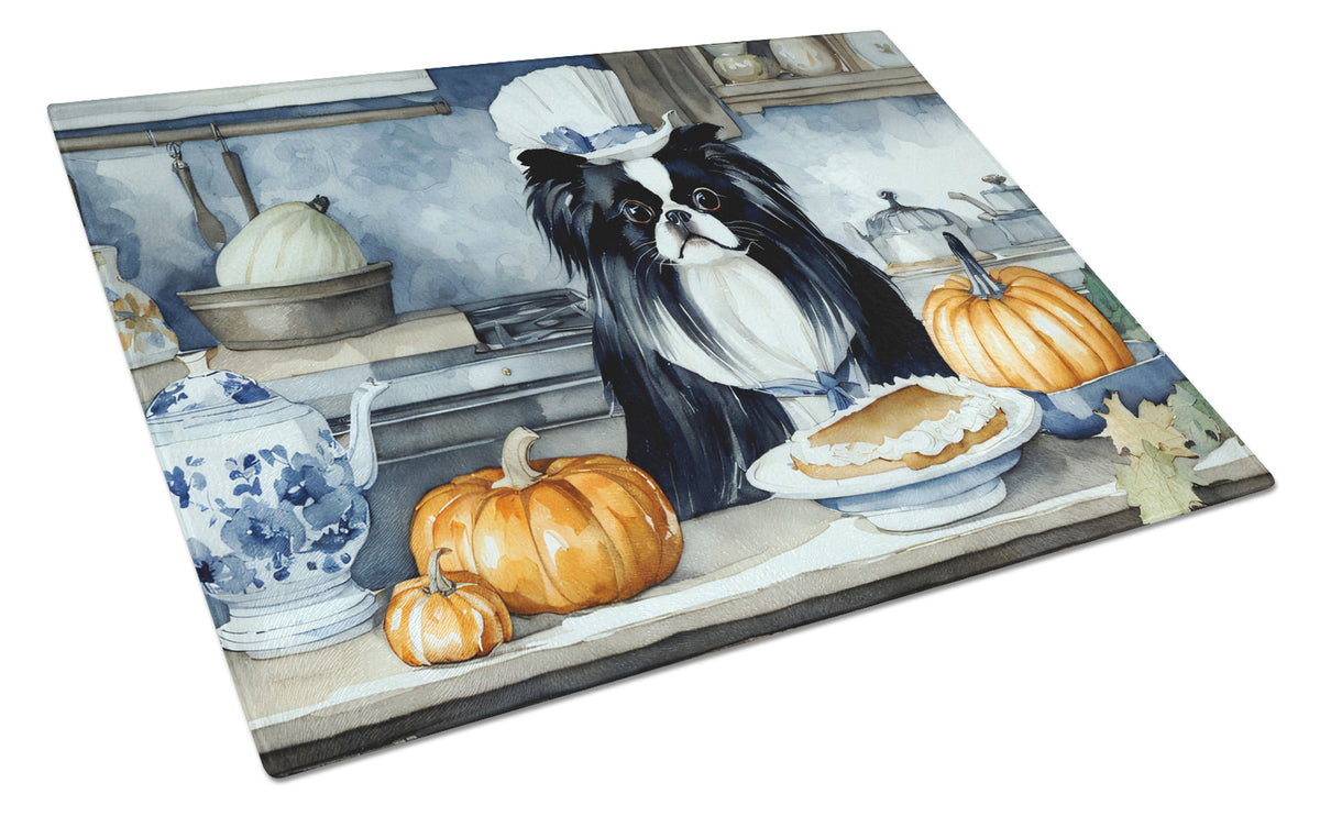 Buy this Japanese Chin Fall Kitchen Pumpkins Glass Cutting Board Large
