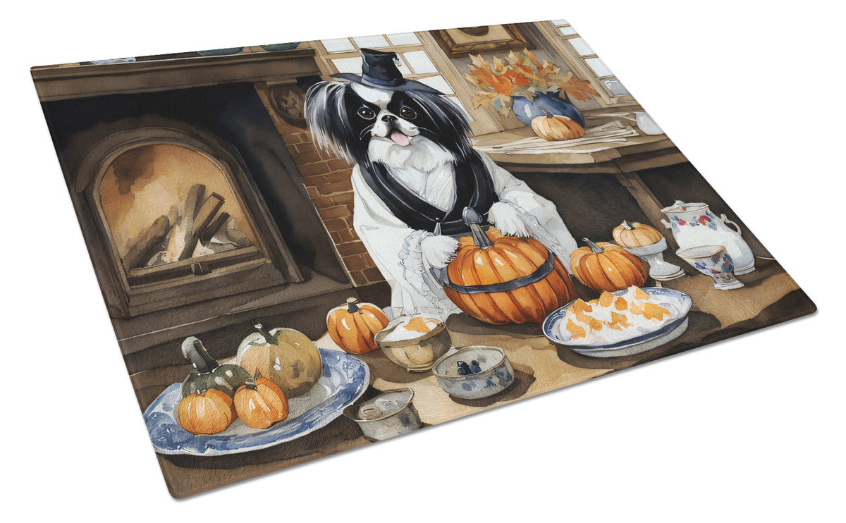 Buy this Japanese Chin Fall Kitchen Pumpkins Glass Cutting Board Large