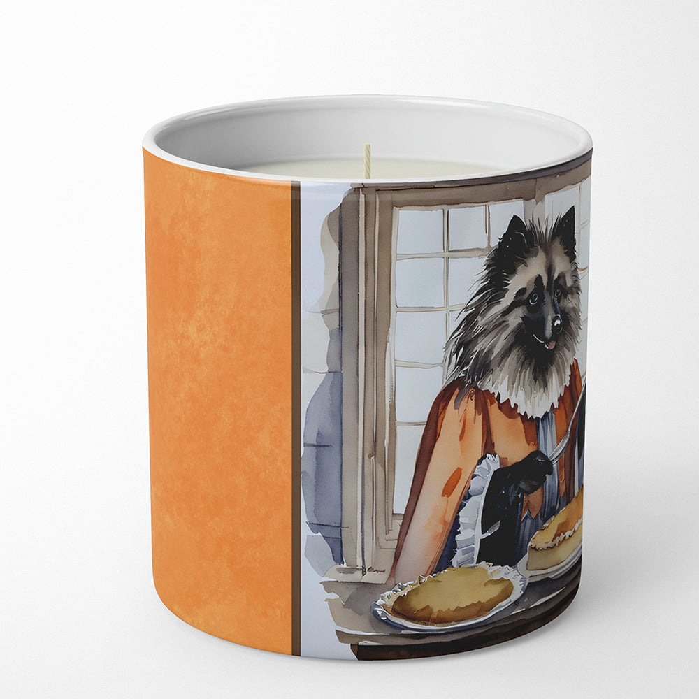 Buy this Keeshond Fall Kitchen Pumpkins Decorative Soy Candle